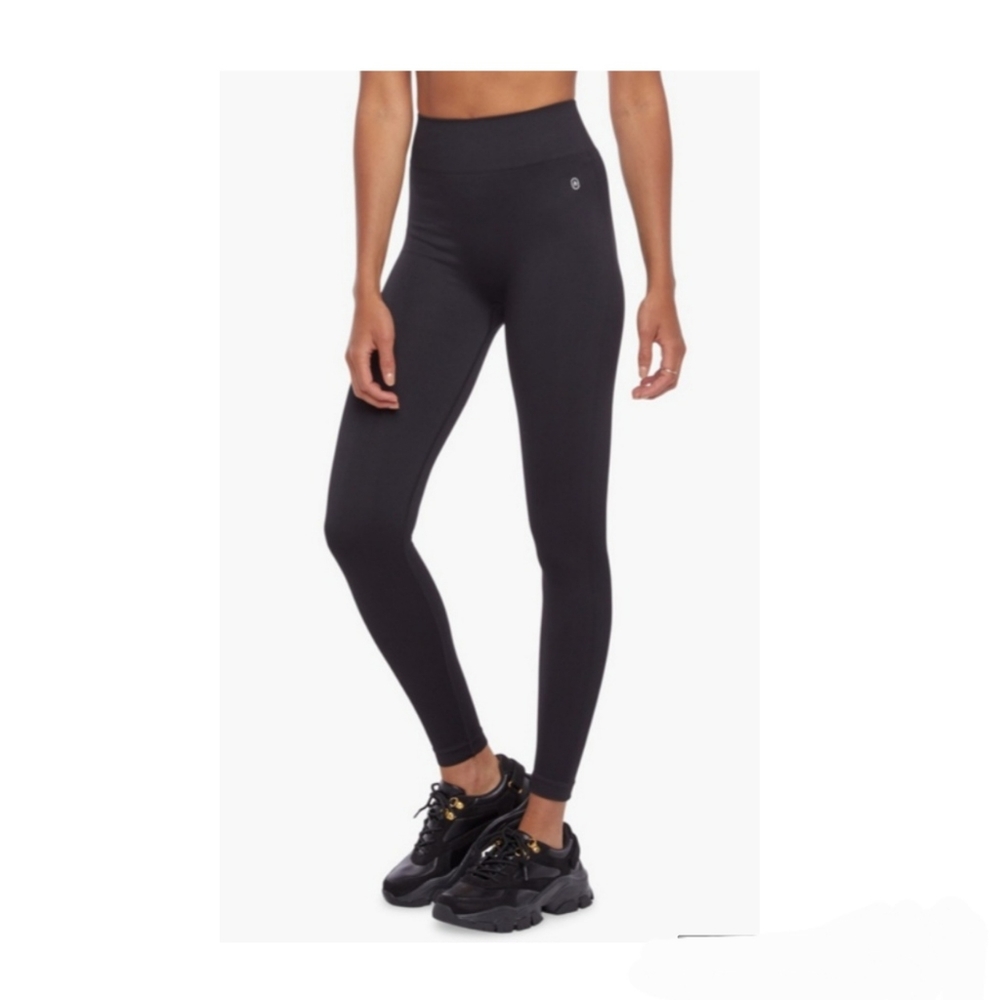 JustFab High Waist 7/8 Booty Sculptor Seamless Black Legging Small